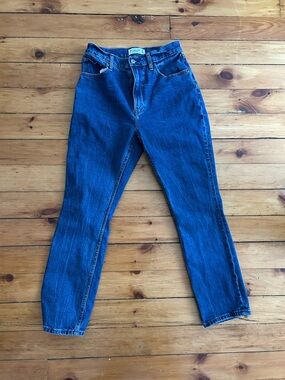☀️3/25 Abercrombie & fitch slim straight high rise 26 xs short curve love jeans